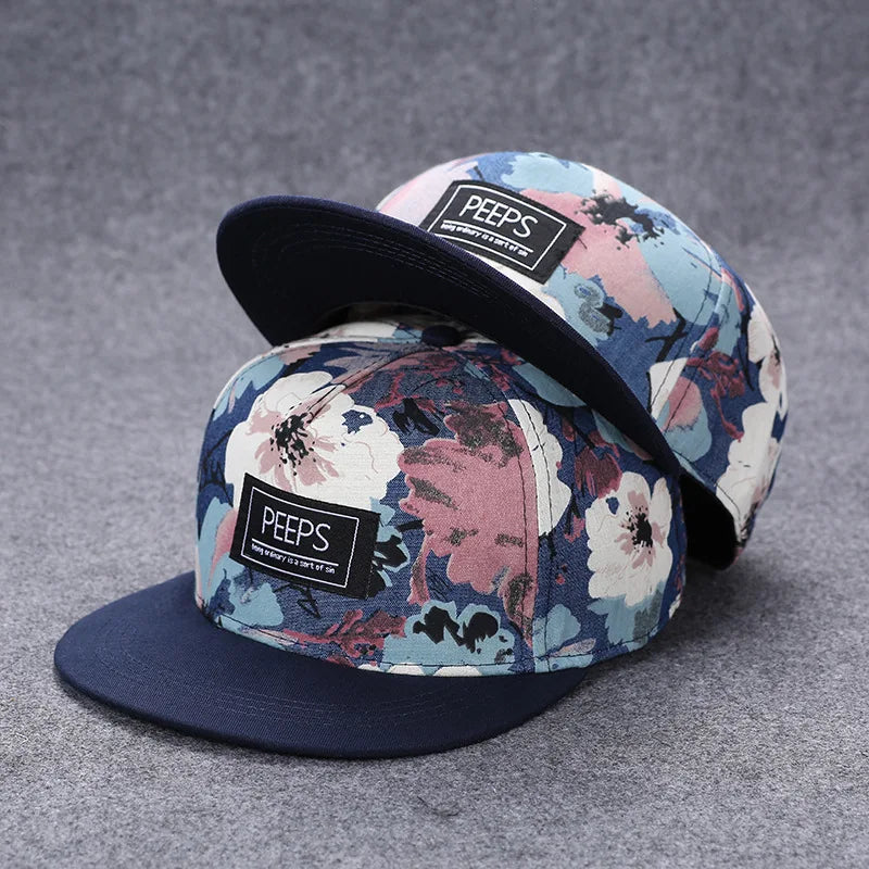 New Fashion Men's Letter Embroidery Tide All-match Flat Brim Baseball Cap Summer Hip-hop Hat Outdoor Shade Adjustable Peaked Cap