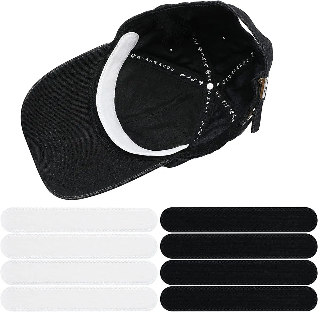 Hat Sweat Absorber Stickers Summer Cap Liner Bands Sweatband Visor Hat Size Reducer Adhesive Sweat Absorbing Strips Pads