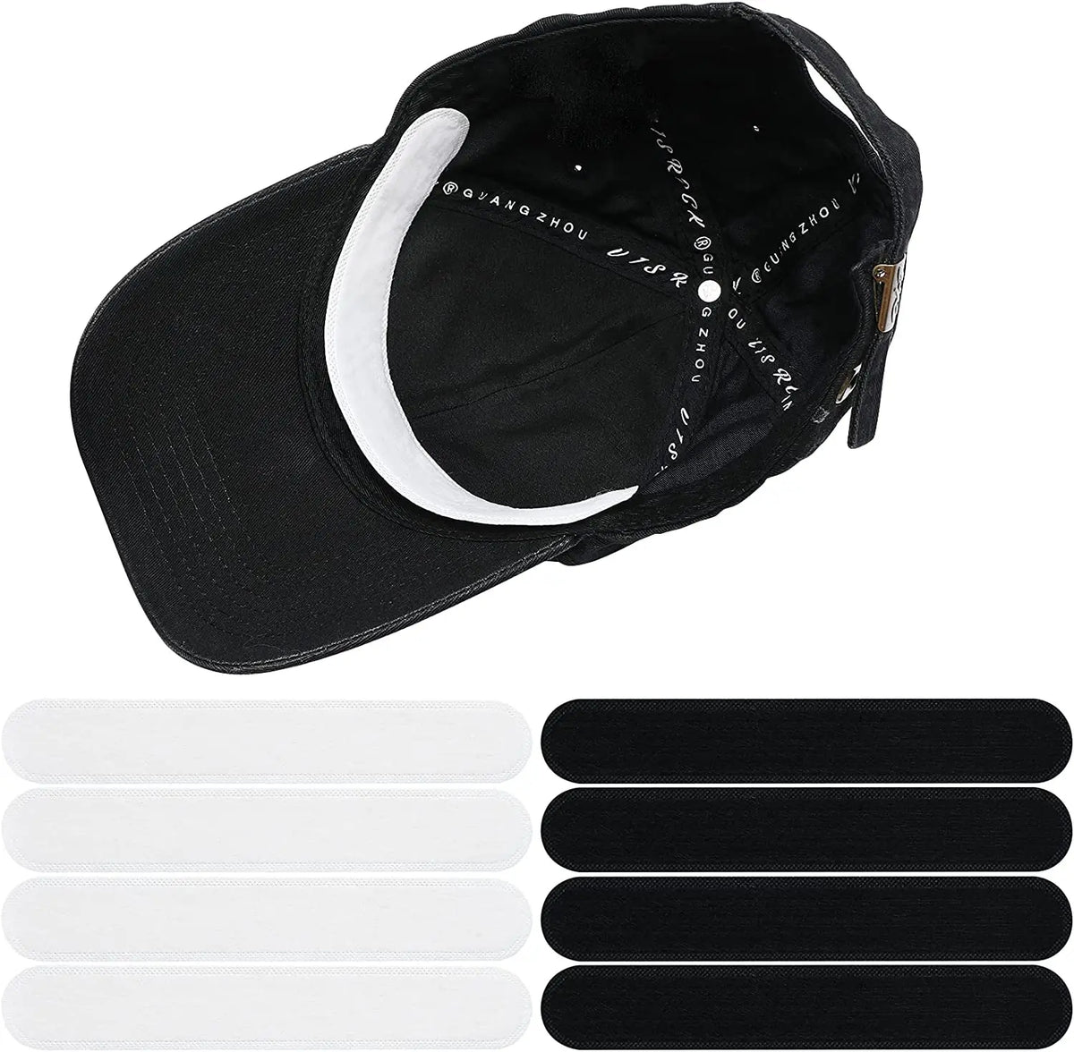 Hat Sweat Absorber Stickers Summer Cap Liner Bands Sweatband Visor Hat Size Reducer Adhesive Sweat Absorbing Strips Pads