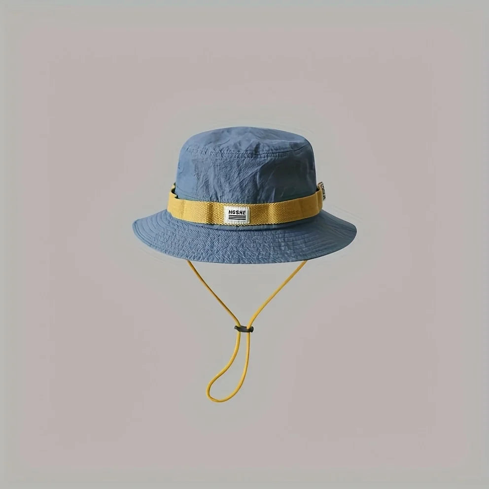 Summer Bucket Hats Sun Protection Wide Brim Travel Cap Outdoor Women Men Vintage Anti-UV Sunshade Fishing Hiking Camping Hat