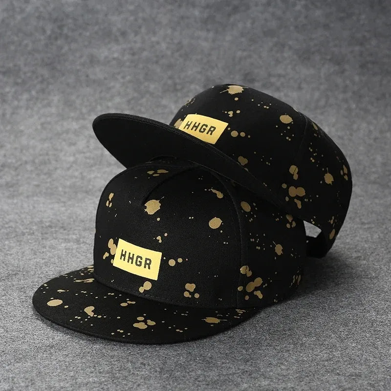New Fashion Men's Letter Embroidery Tide All-match Flat Brim Baseball Cap Summer Hip-hop Hat Outdoor Shade Adjustable Peaked Cap