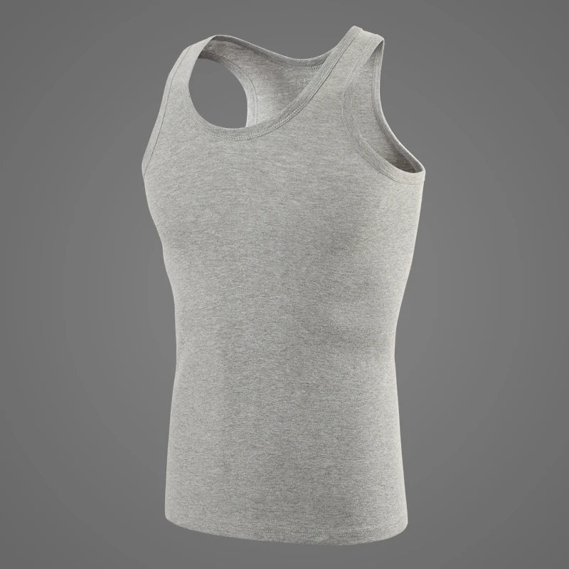 1/3 Piece Men's Cotton Breathable Foundation Joker Black And White Vest Youth Thin Slim Fitness Sports Running Breathable Top