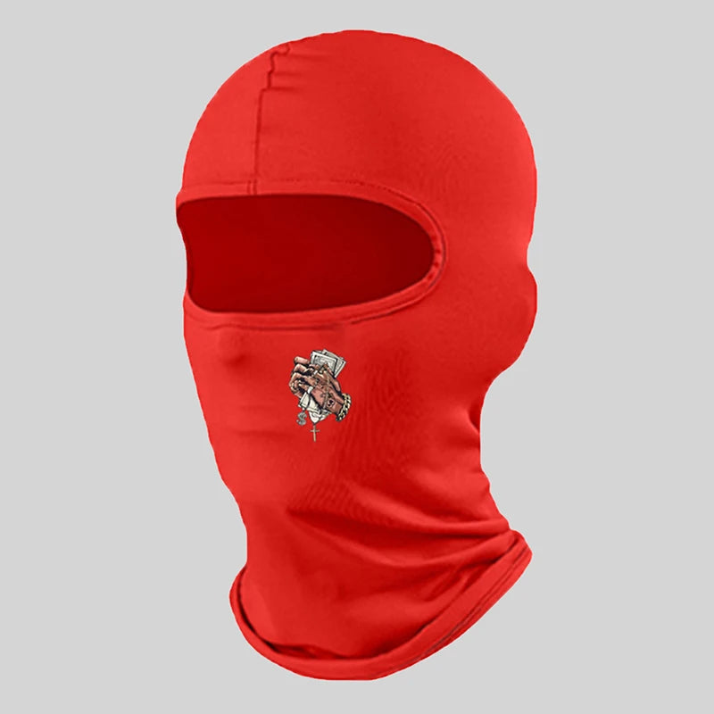 Musion Unisex Fashion Print Face Balaclava Tube Mask Motorcycle Windproof Dustproof Sunscreen Bandana Headband Outdoor Sports