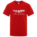Men's High Quality T-shirt 100% Cotton T-shirt Funny Friends Print T Shirt Loose Summer Cool O-neck Men T-shirt Male Tops Tee