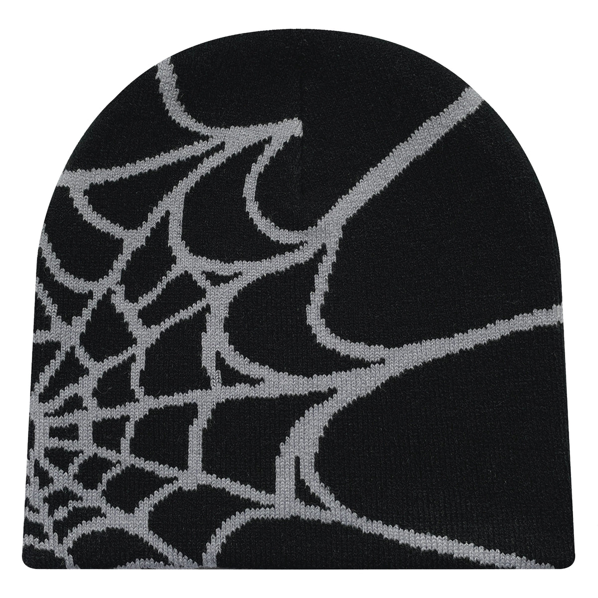 Unisex Spider Web Printed Knit Hat, Warm Outdoor Pullover Hat Personality Beanie Hat