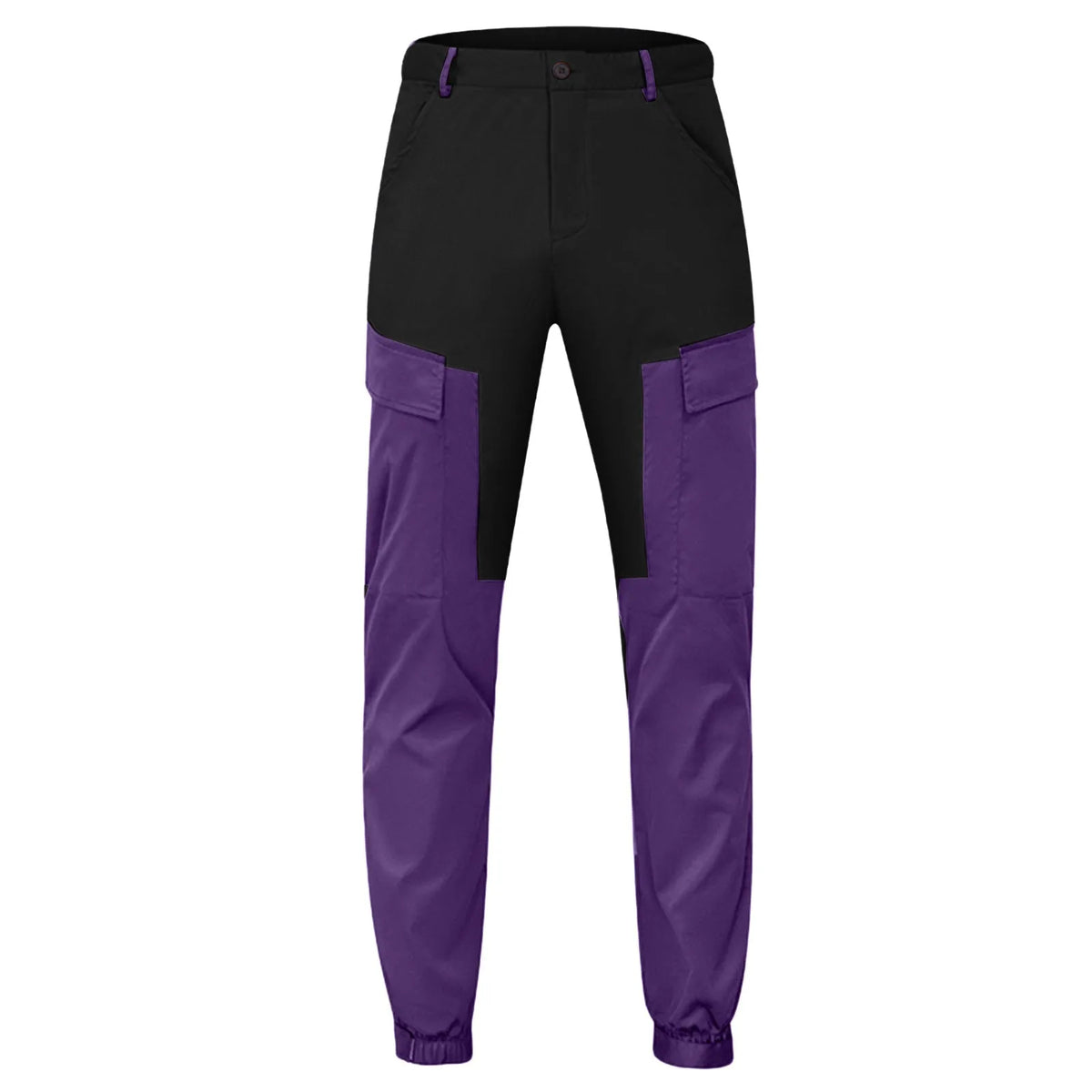 Men'S Cargo Pants Two Tone Patchwork Casual Cargo Pants Jogging Work Cargo Trousers Male Men'S Clothing
