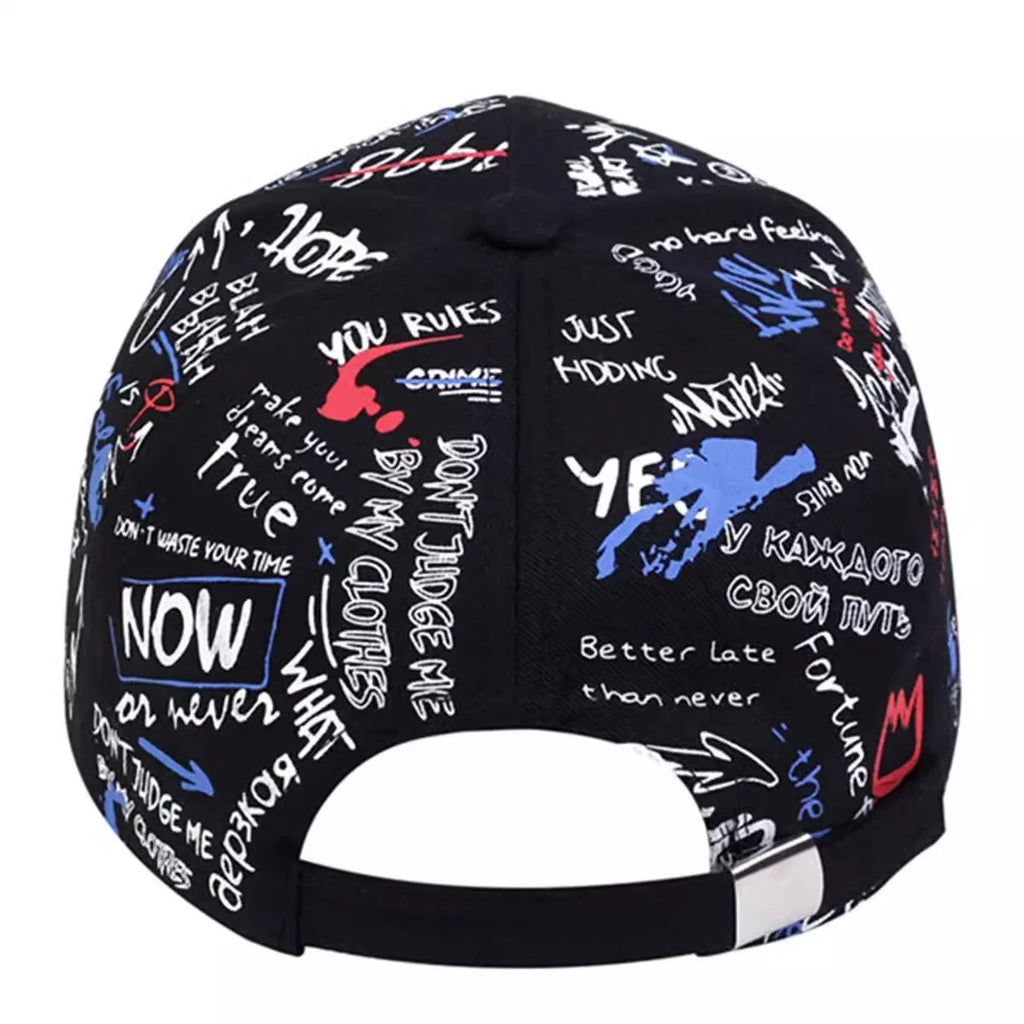 Korea Graffiti Fashion Hipster Hat Personality Trend Men's And Women's Baseball Caps Hip Hop Caps