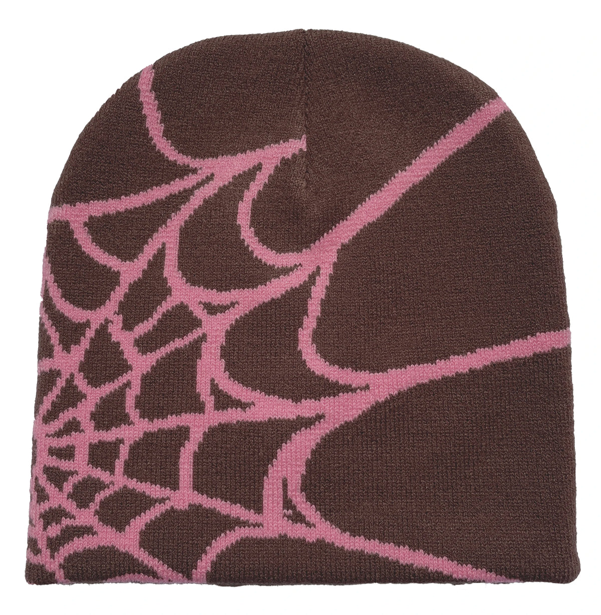 Unisex Spider Web Printed Knit Hat, Warm Outdoor Pullover Hat Personality Beanie Hat