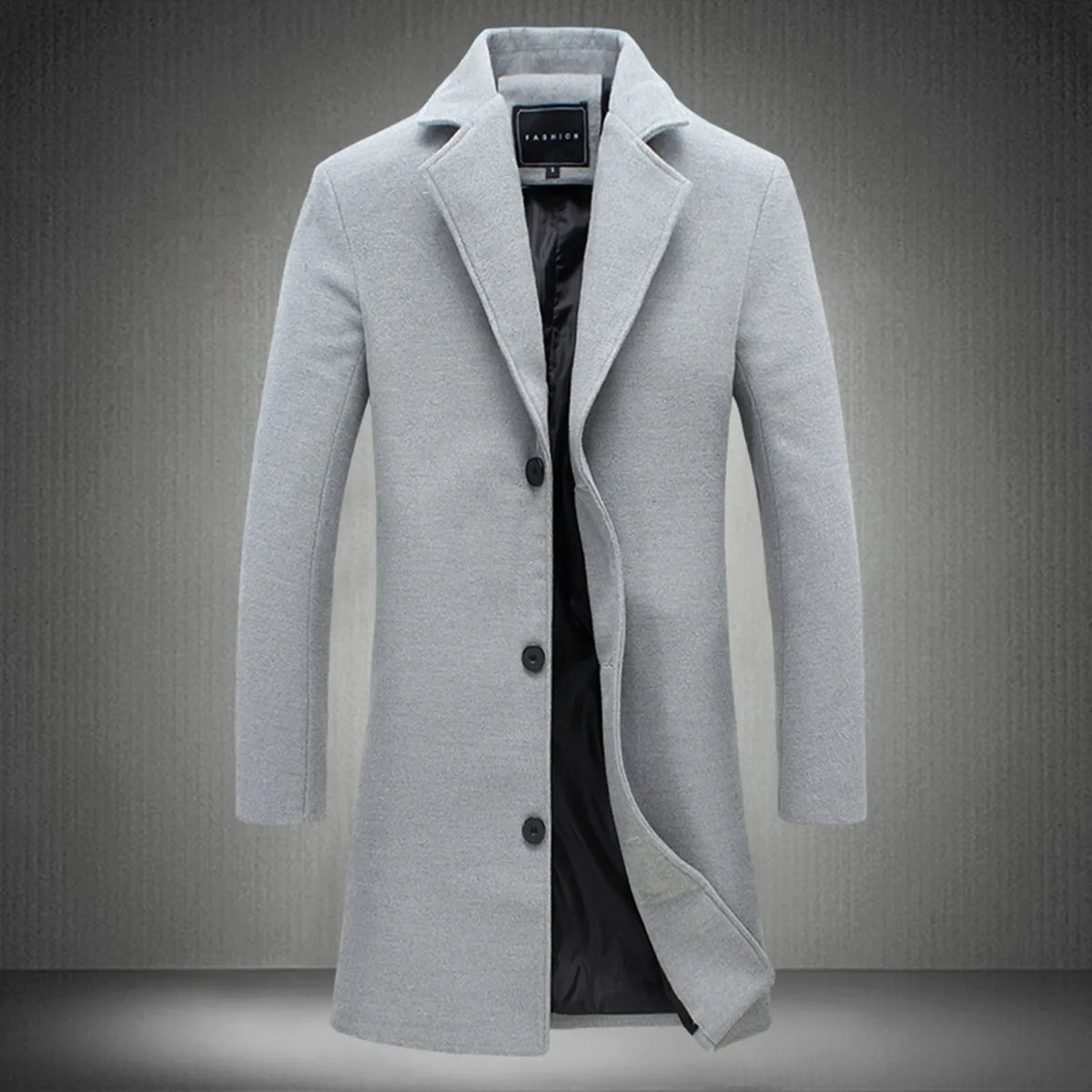 2025 Fashion Men Wool & Blends Mens Casual Business Trench Coat Mens Leisure Overcoat Male Punk Style Blends Dust Coats Jackets