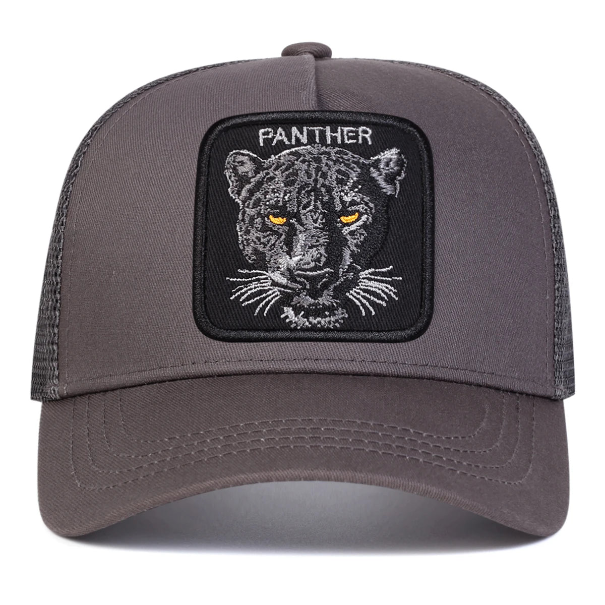 Unisex PANTHER Embroidery Baseball Net Caps Spring and Summer Outdoor Adjustable Casual Hats Sunscreen Hat