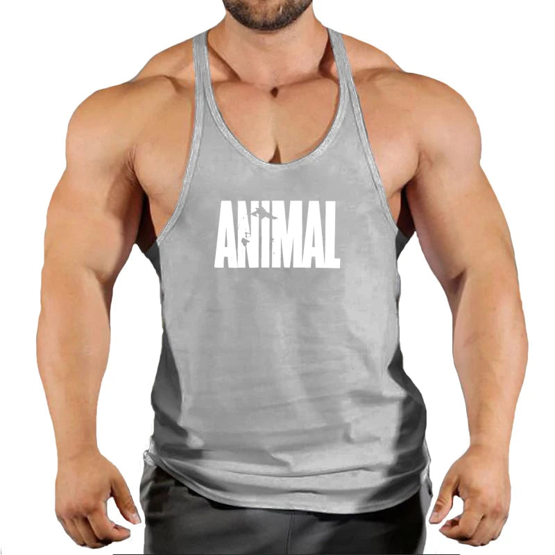 Summer Brand Fitness Tank Top Men Bodybuilding 2022 Gyms Clothing Fitness Men Shirt slim fit Vests pure cotton Singlets Muscle T