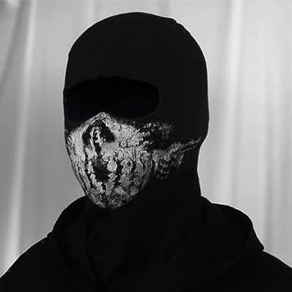 Surprise Mask Skull for Ghost Motorcycle Mask Cotton COD Face Mask Black Keegan P. Russ Character for Genesis 9