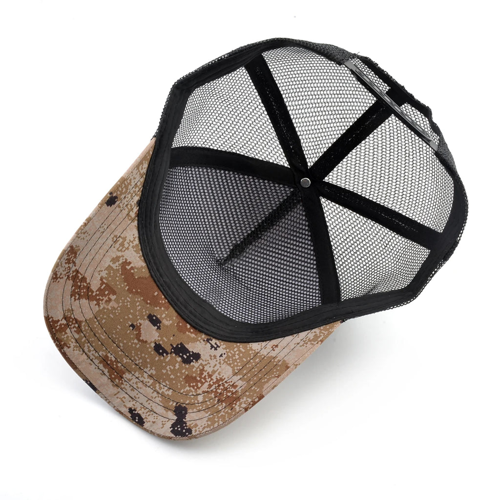 Fashion Trucker Caps With Embroidery Goat Patch Four Seasons Snapback Baseball Cap For Men Women Adjustable Visor Hat