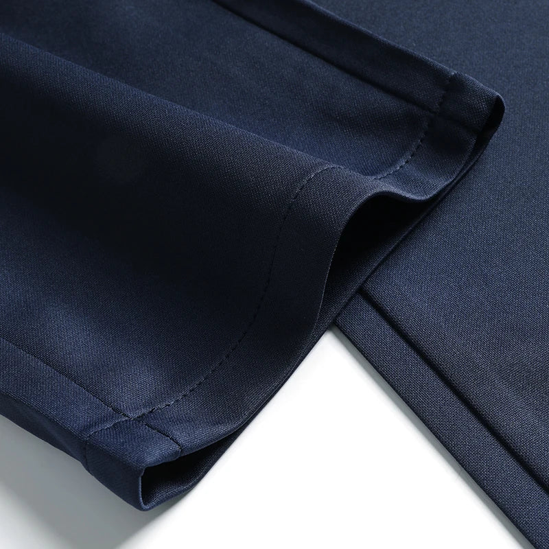 29-42 Men's Summer Pants Thin Straight Stretch Casual Pants with No Trace No Ironing Fabric Silky and Cool Feeling
