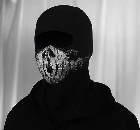 Surprise Mask Skull for Ghost Motorcycle Mask Cotton COD Face Mask Black Keegan P. Russ Character for Genesis 9
