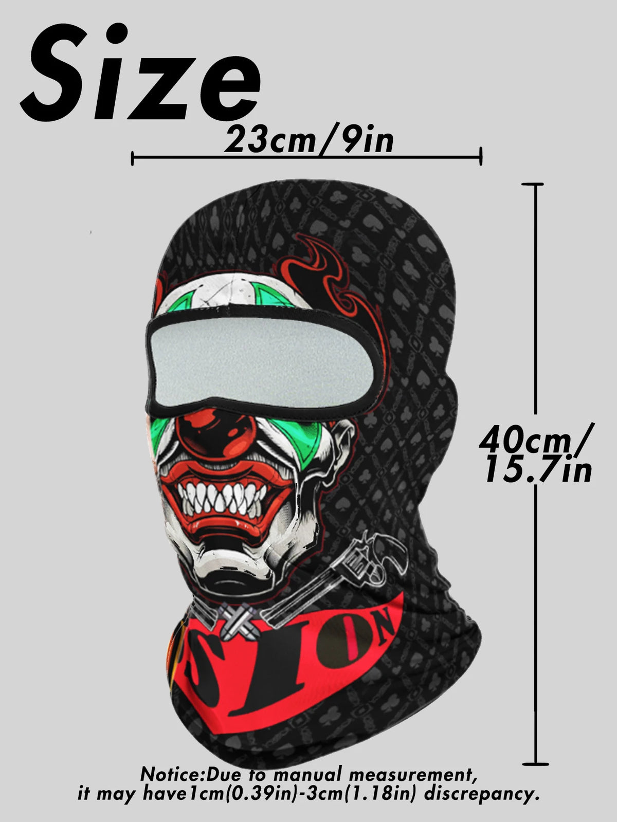 Musion Balaclava Helmet Liner Full Face Mask Skull Print Moto Topeng Muka Rider for Cycling and Riding Motorcycle