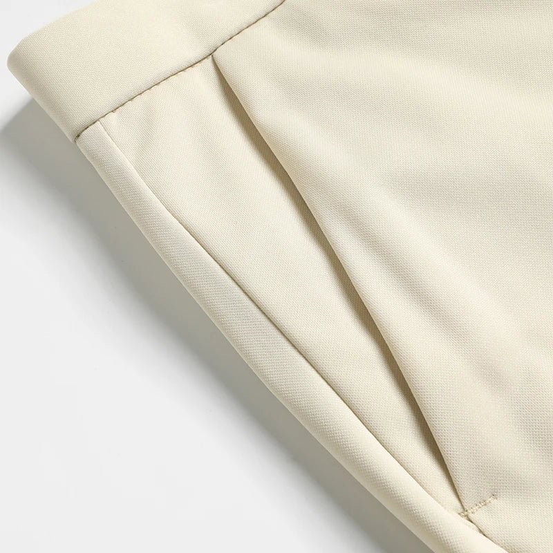 29-42 Men's Summer Pants Thin Straight Stretch Casual Pants with No Trace No Ironing Fabric Silky and Cool Feeling