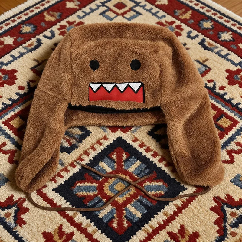 Lightweight Cartoon Hat for Men And Women Cute Funny Lei Feng Style Spring Summer Plush Decorative Hat Popular Fashion Accessory