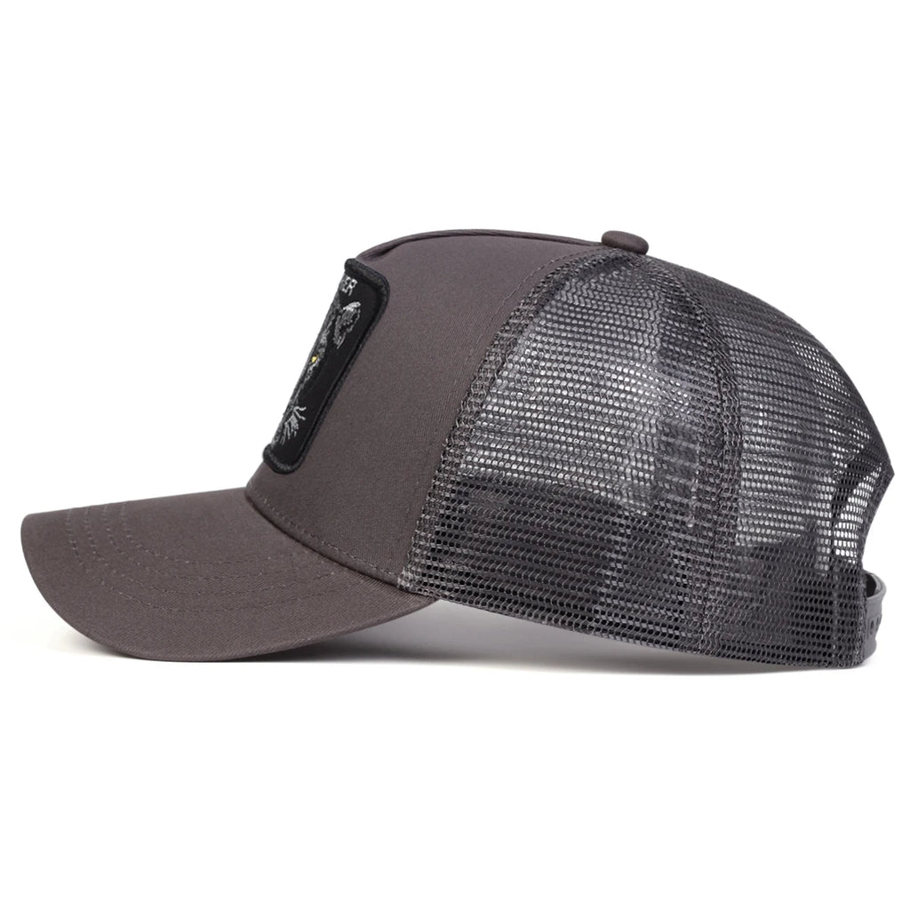 Unisex PANTHER Embroidery Baseball Net Caps Spring and Summer Outdoor Adjustable Casual Hats Sunscreen Hat