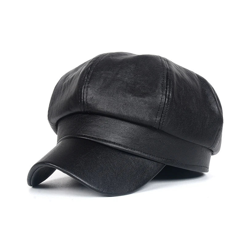 Vintage Beret Newsboy Hat Adjustable Autumn Winter Hat Beret Octagonal Cap Soft Woolen Beret For Women Berets Painter Cap