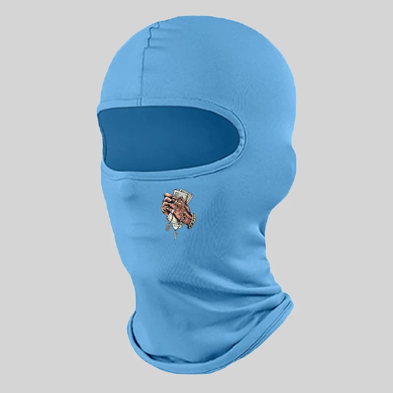 Musion Unisex Fashion Print Face Balaclava Tube Mask Motorcycle Windproof Dustproof Sunscreen Bandana Headband Outdoor Sports