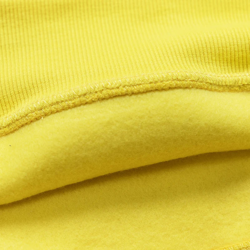 Autumn Winter Men Fleece Warm Mens Sweatshirt Casual Solid Color Streetwear Pullovers Sport School Fashion Hot Sale Hoodies
