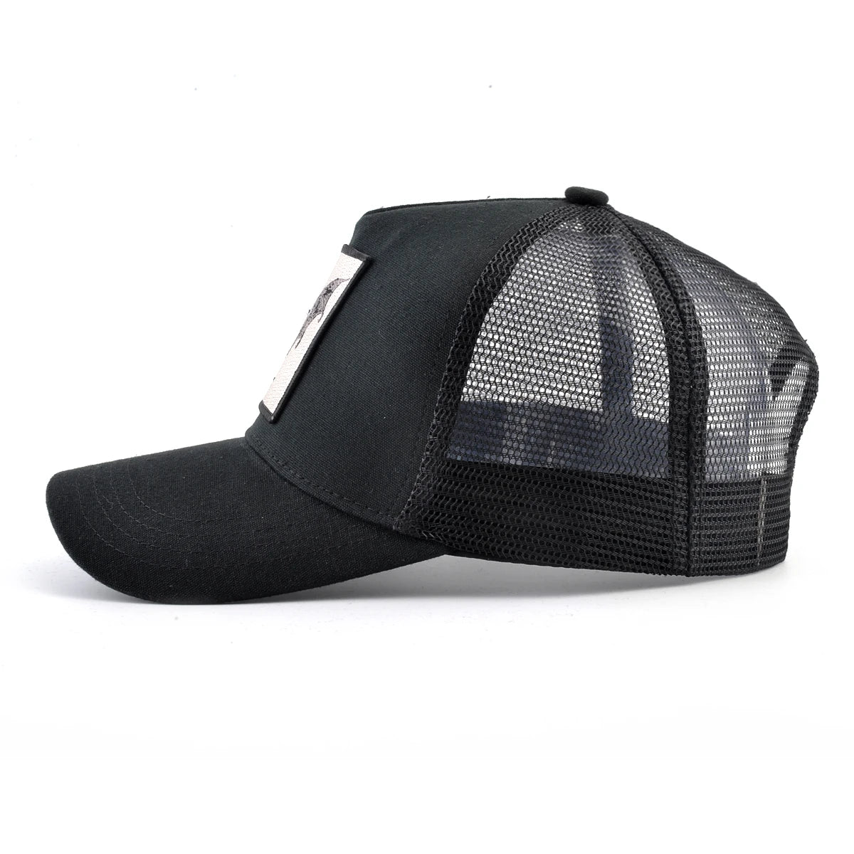 Fashion Trucker Caps With Embroidery Goat Patch Four Seasons Snapback Baseball Cap For Men Women Adjustable Visor Hat