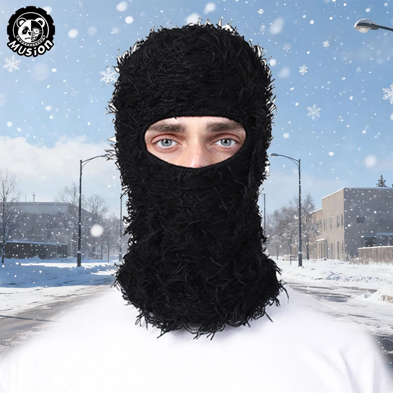 Musion Full Face Balaclava Winter Ski Mask Windproof Warm Multifunctional Men Women Motorcycle Fishing Camping Outdoor Sports
