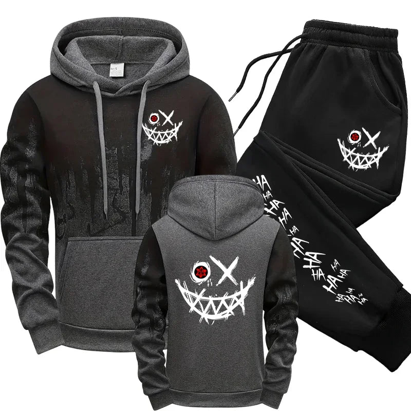 Men Single Piece Sweatshirts Sweatpants Versatile Men's Tracksuit Casual Comfort Fashion Daily Sports Simple Splashed Ink Hoodie