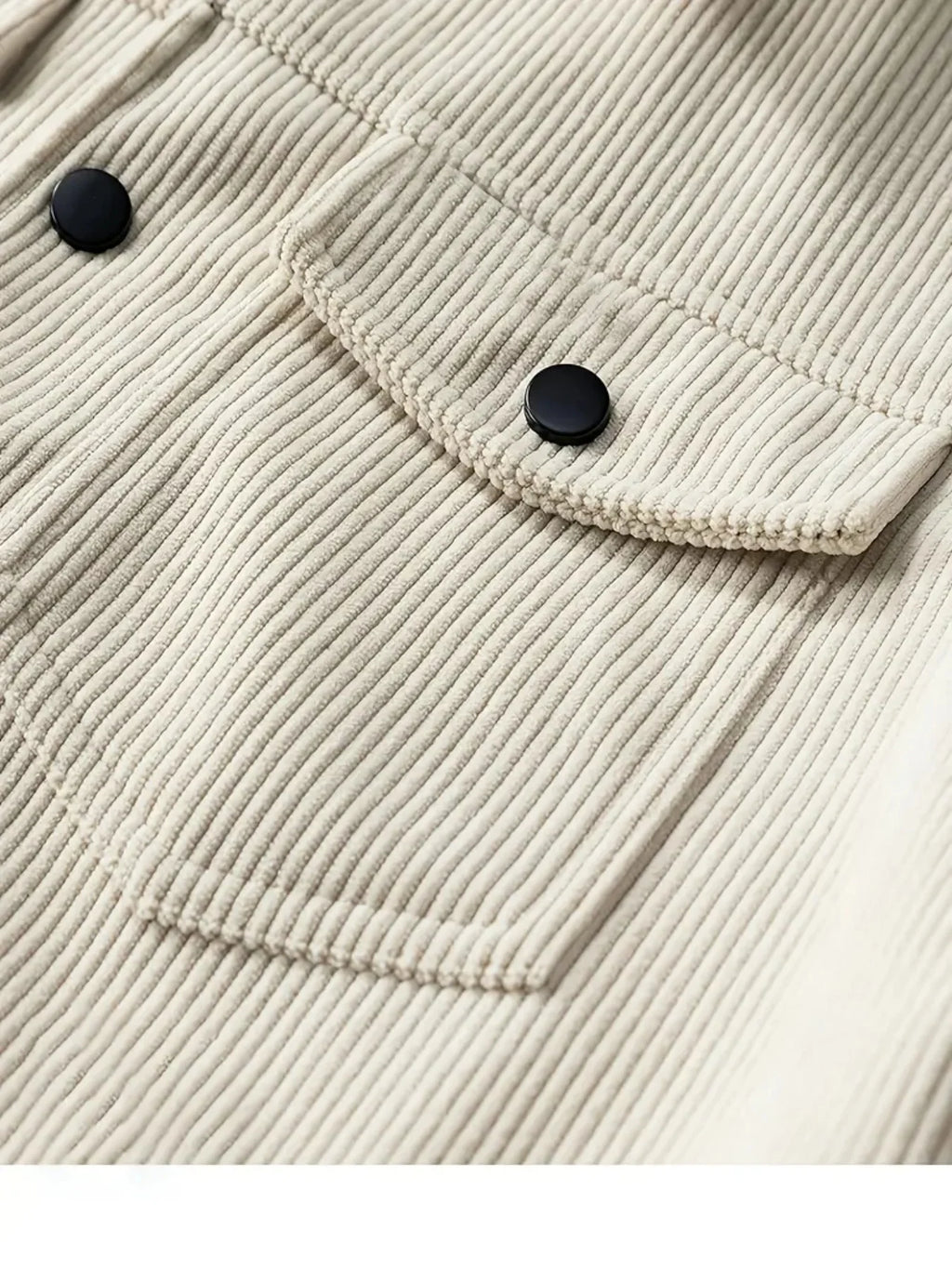 The 2025 New Autumn Corduroy Jacket for Men with a Lapel, Trendy Japanese Style Loose Coat