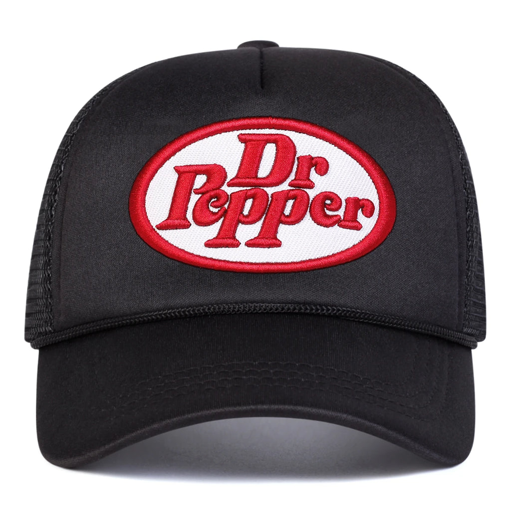 Unisex Dr Prpper Letter Embroidery Baseball Net Caps Spring and Summer Outdoor Adjustable Casual Hats Hip Hop Hat Sunscreen Hat
