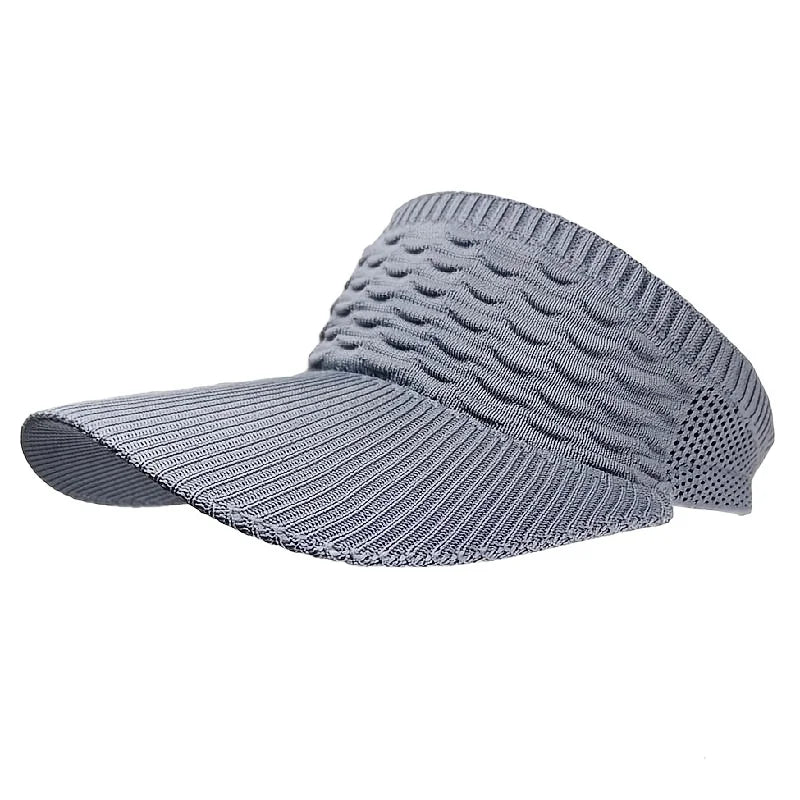 Women's Outdoor Sports Visor Sun Hat, Breathable Elastic Sun Cap for Spring and Summer, Solid Color Knitted Running UV Protection Hat, Ideal for Casual Jogging, Outdoor Activities and Daily Wear, Gift Options for Valentine's