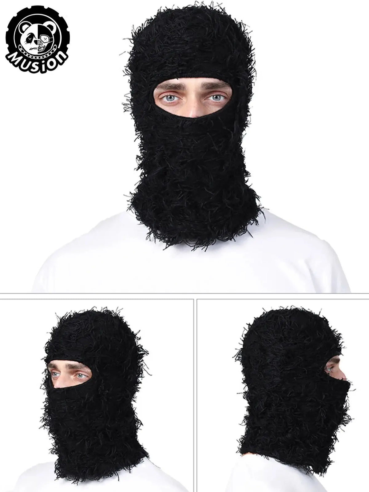 Musion Full Face Balaclava Winter Ski Mask Windproof Warm Multifunctional Men Women Motorcycle Fishing Camping Outdoor Sports