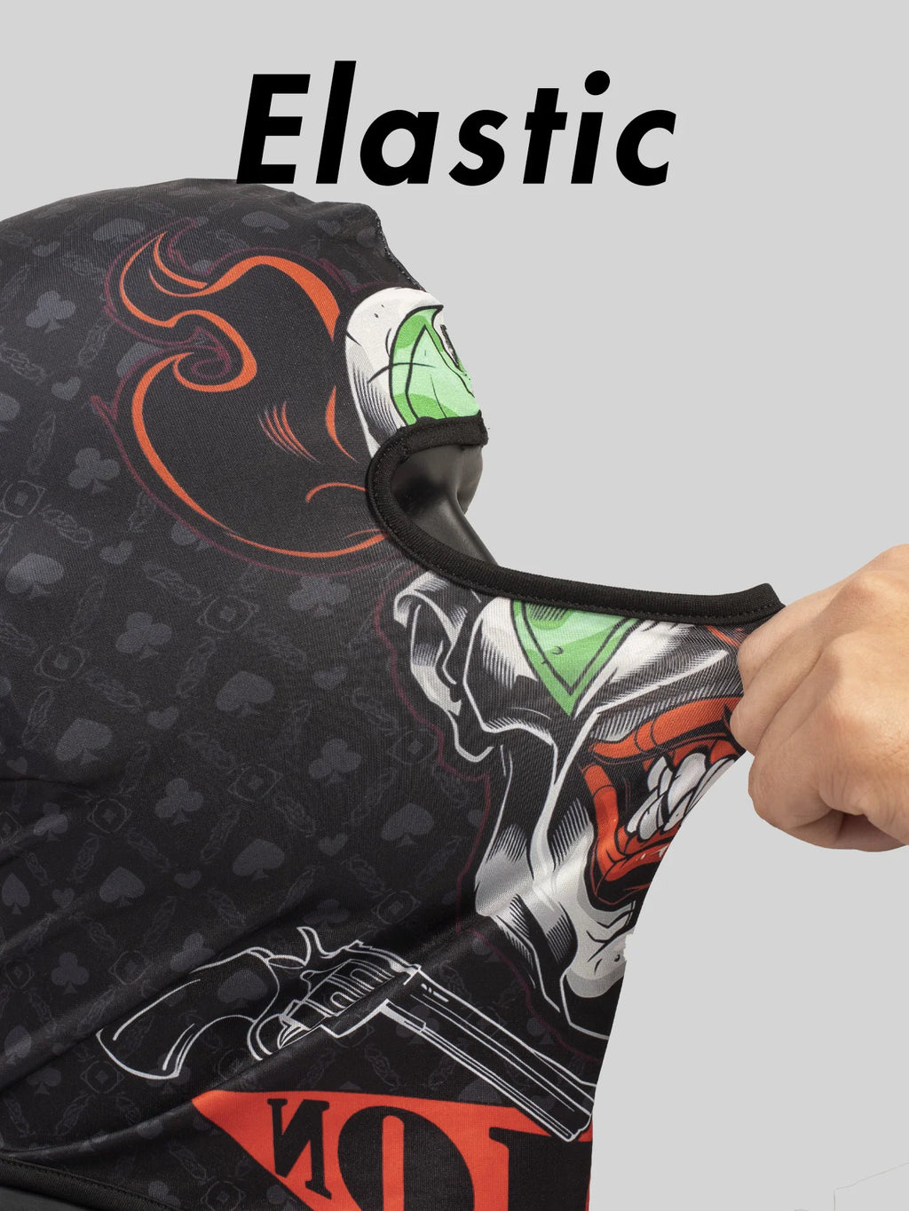 Musion Balaclava Helmet Liner Full Face Mask Skull Print Moto Topeng Muka Rider for Cycling and Riding Motorcycle
