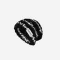 New Style Knitted Hat - Slimming Effect on Face, Plush and Warm, Thick Headband, Ear Protection, Fl Winter Woolen Patterned Hat,