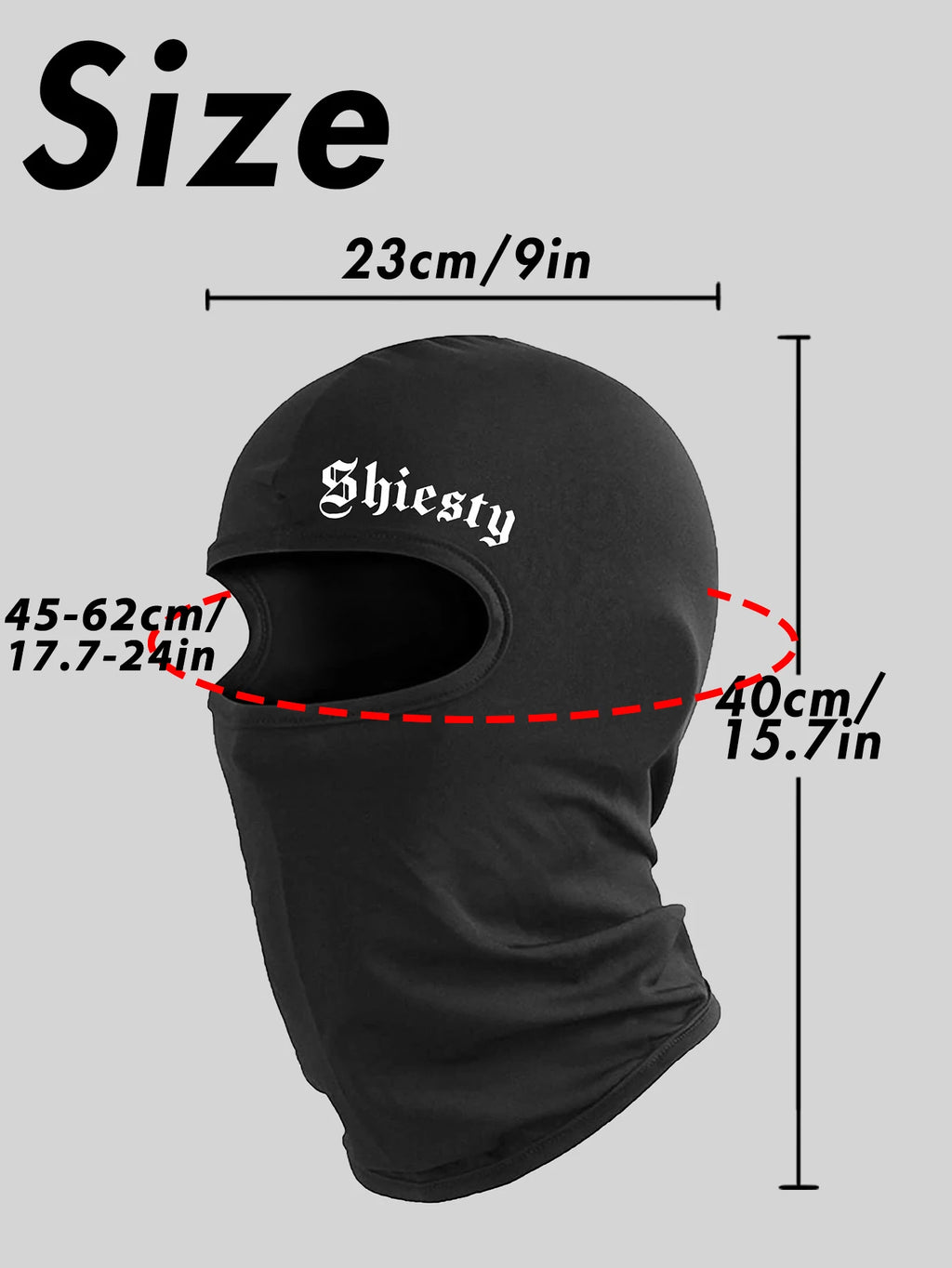 Musion Shiesty Ski Mask Y2K Hip Hop Balaclava Breathable Headwear for Riding and Outdoor Sport