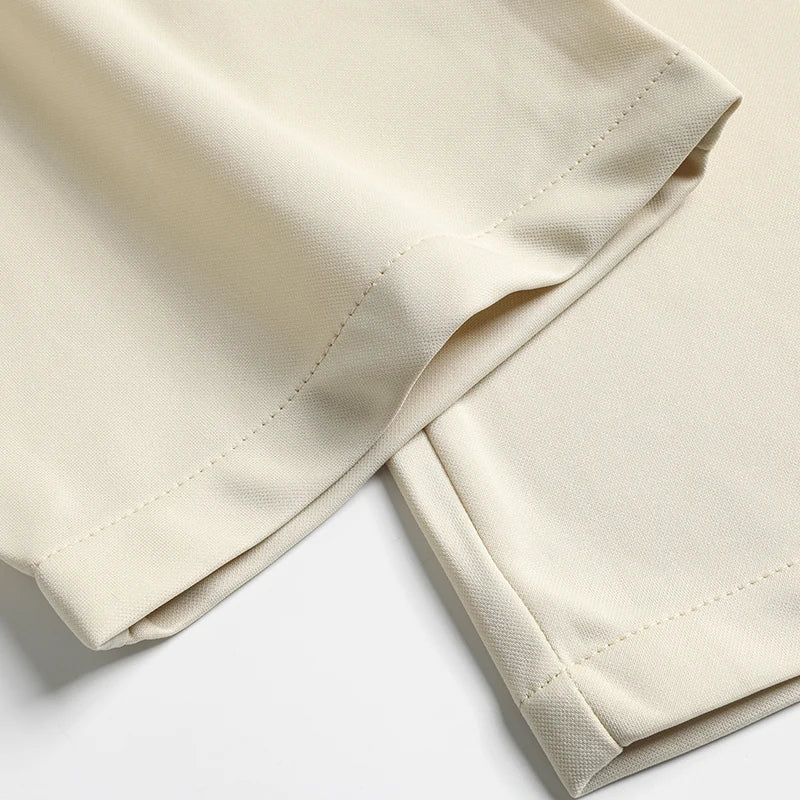 29-42 Men's Summer Pants Thin Straight Stretch Casual Pants with No Trace No Ironing Fabric Silky and Cool Feeling