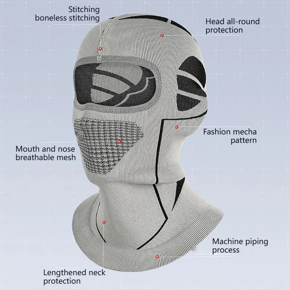 GTUBIKE Unisex Winter Warm Balaclava Hat Elastic Breathable Cycling Full Face Mask Outdoor Skiing Mask Motorcycle Helmet Inner