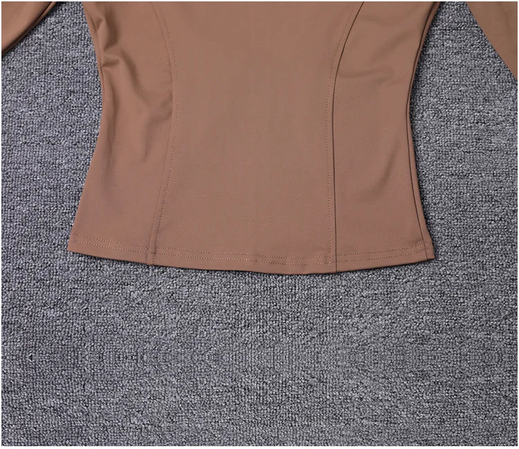 Women Sport Jacket Long Sleeve Shirt Workout Coat Gym Training Clothing Yoga Sportswear
