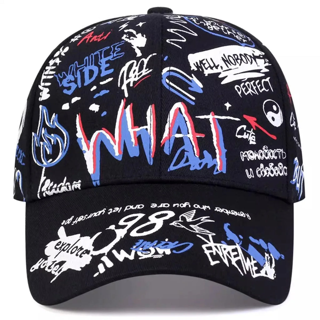 Korea Graffiti Fashion Hipster Hat Personality Trend Men's And Women's Baseball Caps Hip Hop Caps