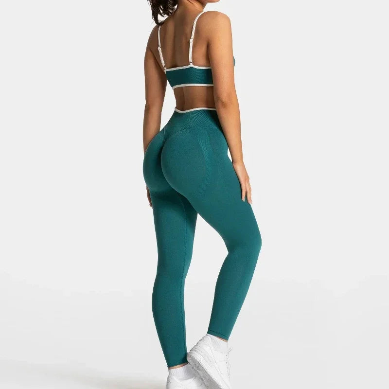 Women Solid Color Gym Sports Bra Summer Yoga Fitness Top Sexy Backless Knit Bra with Chest Cushion Suspender Breathable Bra