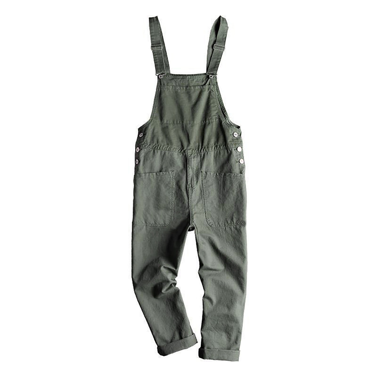 Lightweight Overalls With Pockets Men'S Bib Overalls Fashion Relaxed Fit Casual Jumpsuit Cotton Denim Trousers Daily Wear