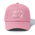 1pc GOD'S PLAN Embroidery Baseball Cap for Adults,Minimalist Retro Style Casual Soft Adjustable Dad Hat,Perfect As Gift