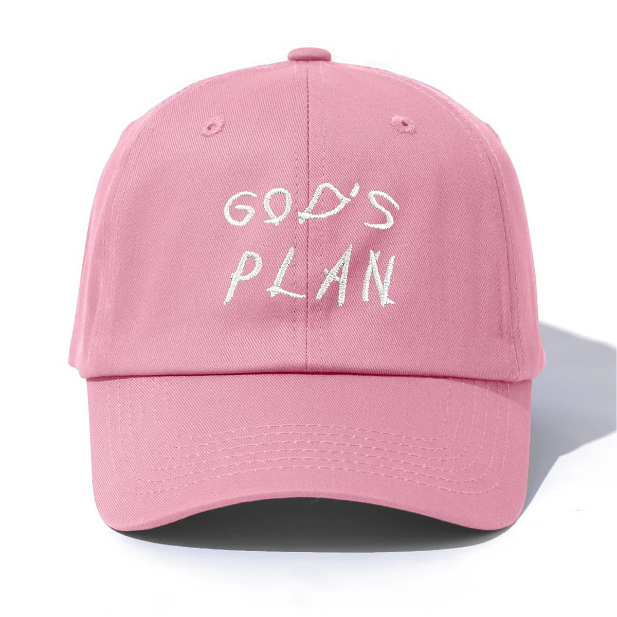 1pc GOD'S PLAN Embroidery Baseball Cap for Adults,Minimalist Retro Style Casual Soft Adjustable Dad Hat,Perfect As Gift