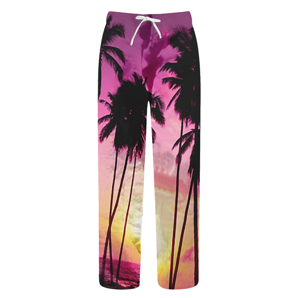Summer Beach Hippie Harem Pants For Men Streetwear Baggy Boho Yoga Hawaiianss Drop Crotch Trouser Men'S Clothing Sports Pants