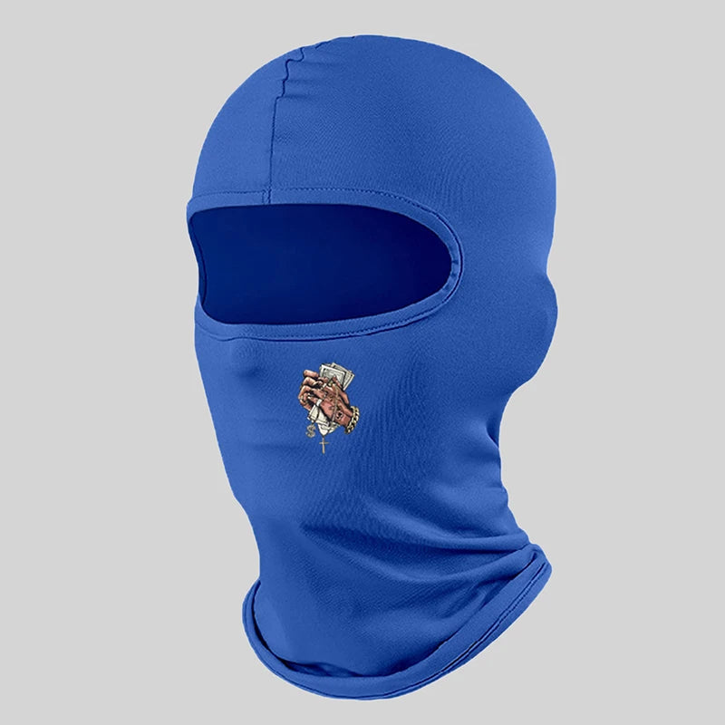 Musion Unisex Fashion Print Face Balaclava Tube Mask Motorcycle Windproof Dustproof Sunscreen Bandana Headband Outdoor Sports