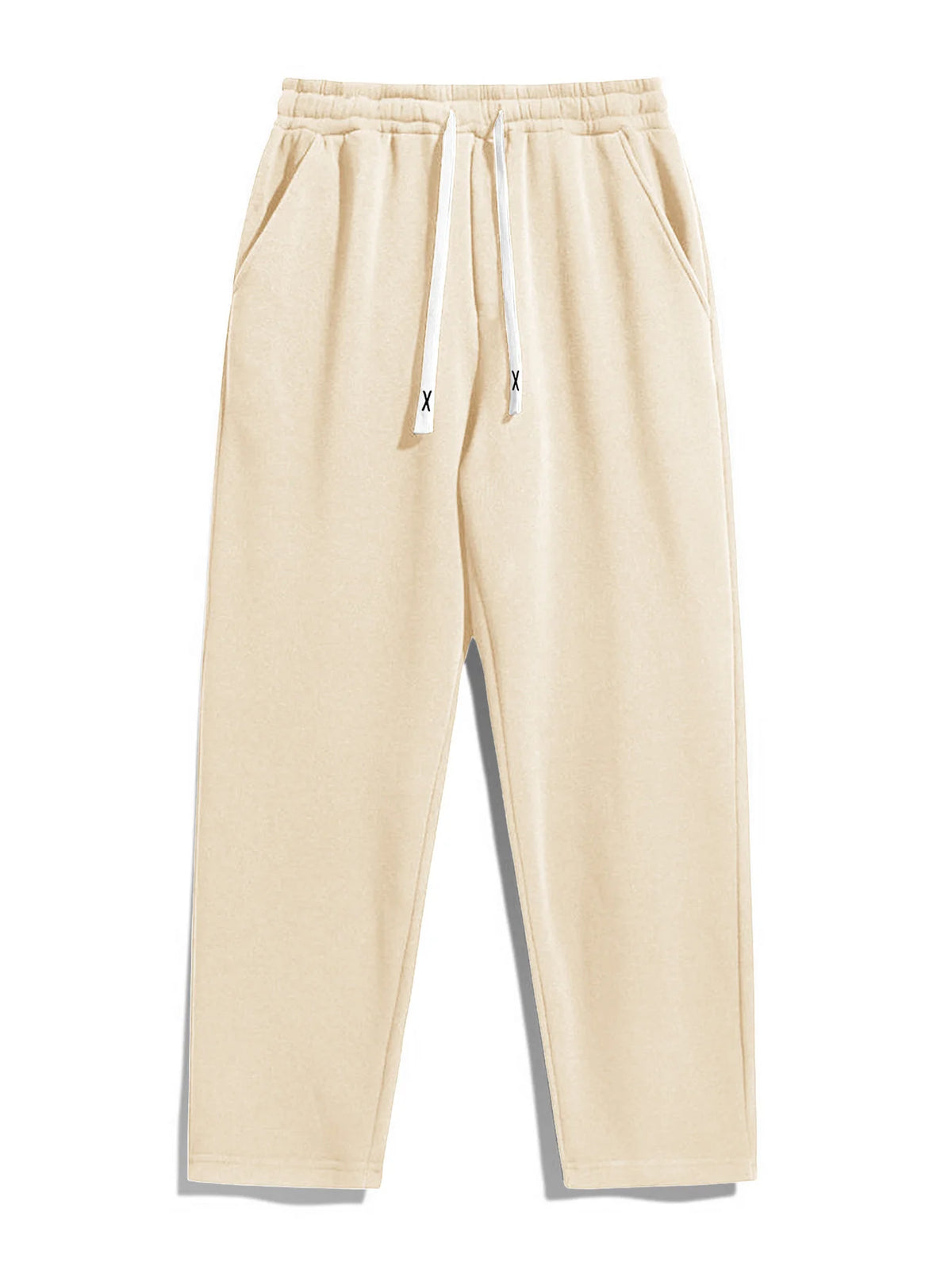 Men's 5-piece straight-leg casual sports pants, comfortable fabric, suitable for outdoor sports, shopping, and travel