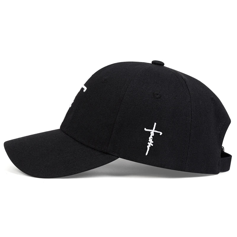 Fashion Faith Embroidery Baseball Cap Men Women Spring Summer Sun Hats Cotton Snapback Hat Unises Hip Hop Trucker Caps Gorras