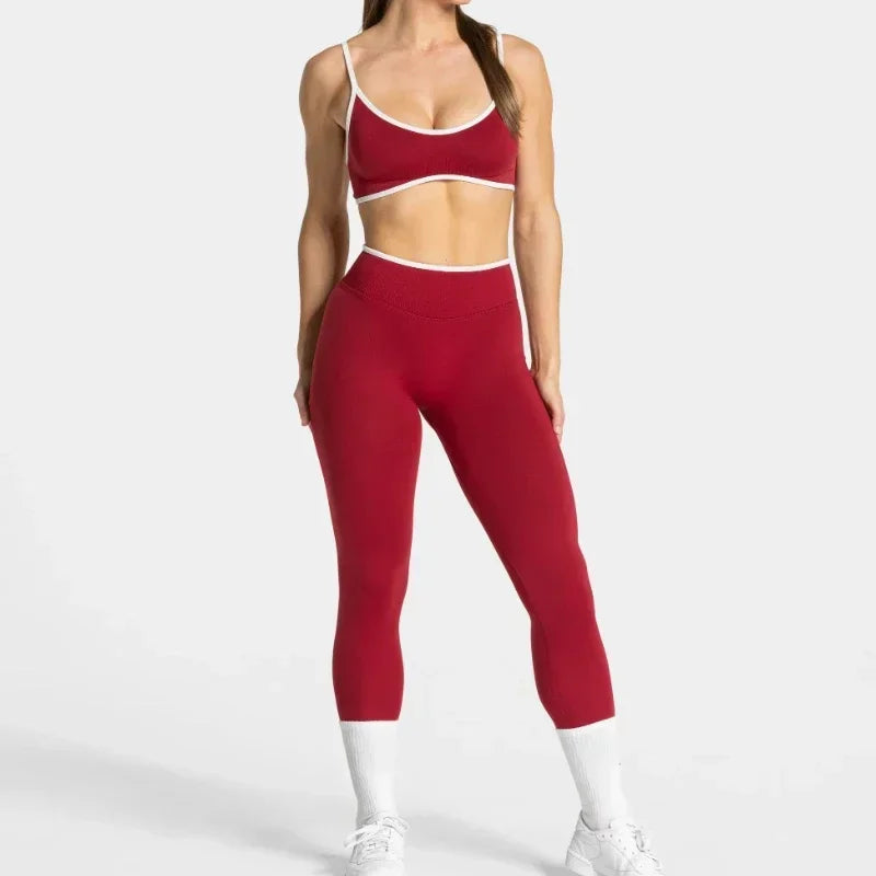 Women Solid Color Gym Sports Bra Summer Yoga Fitness Top Sexy Backless Knit Bra with Chest Cushion Suspender Breathable Bra