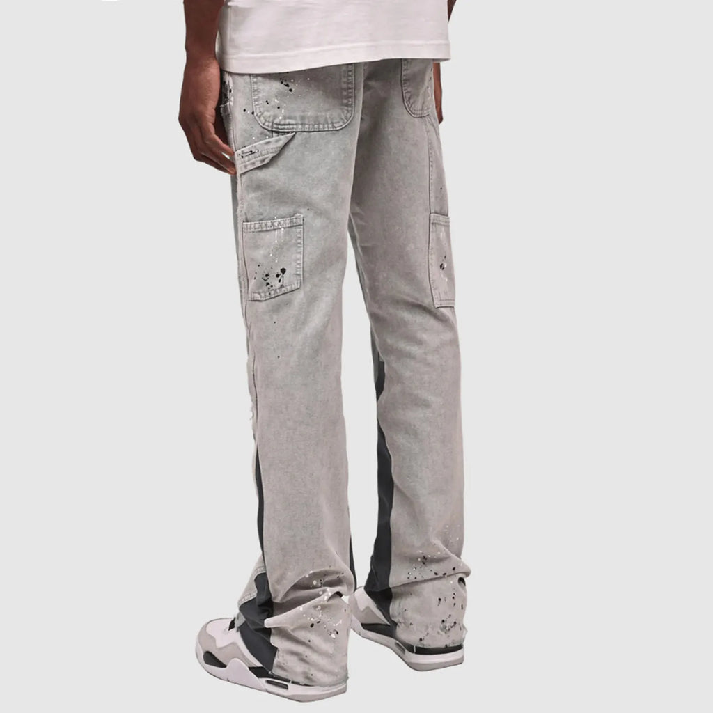 Men Jeans Business Stretch Denim Male Trousers Clothing Men'S Jeans Flare Drawstring For Washed Autumn Casual Stretch Jeans Male